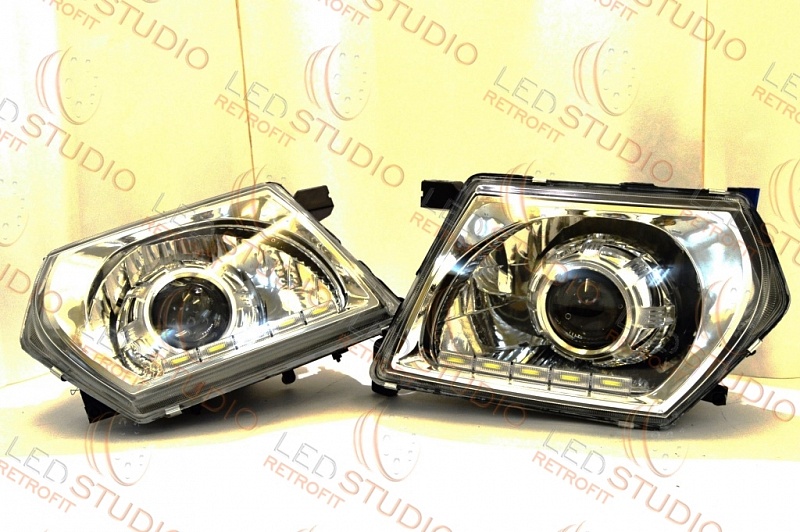 Проект биксеноновых фар Nissan Patrol GR Y61 ORBIT 99-05